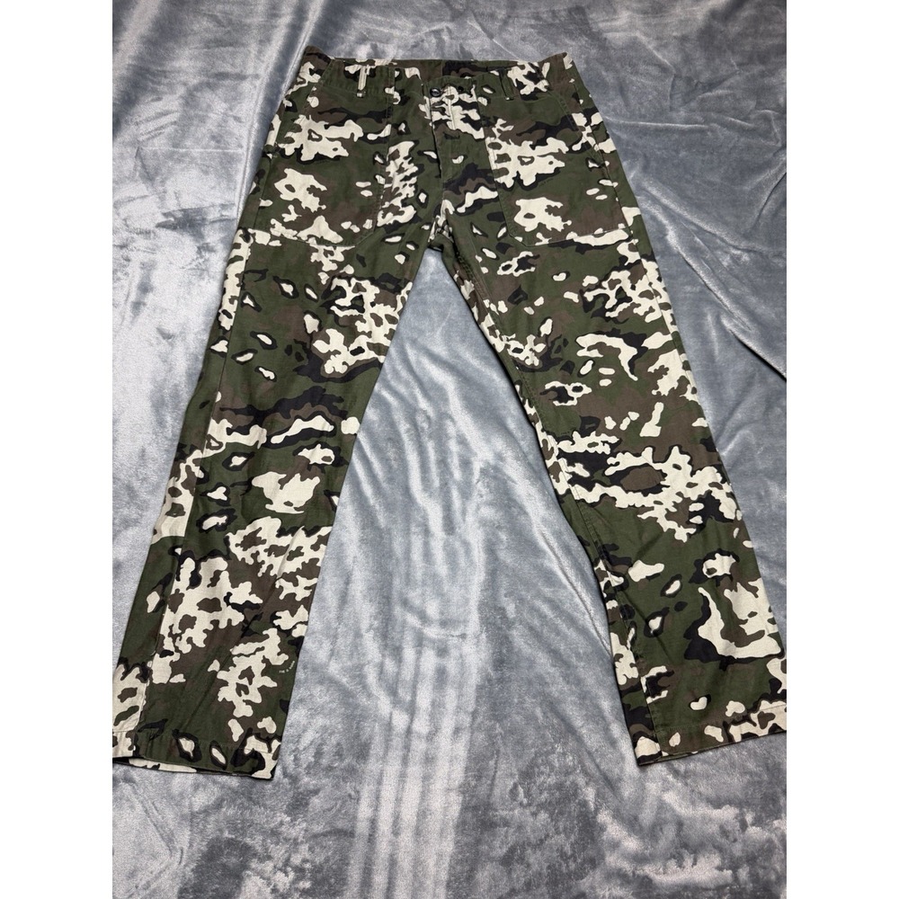 Rag & Bone Otis Cotton Pant Camo Relaxed Fit Size 34x29